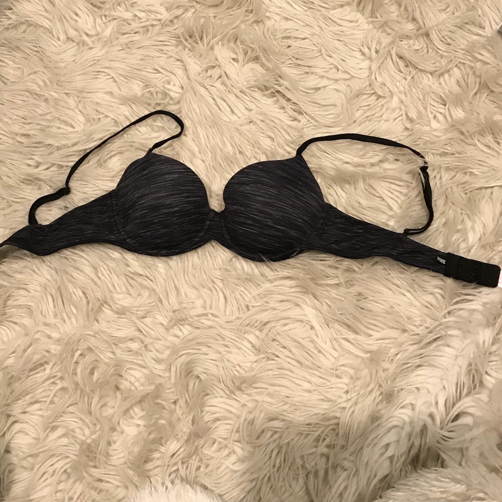 34B grey PINK bra